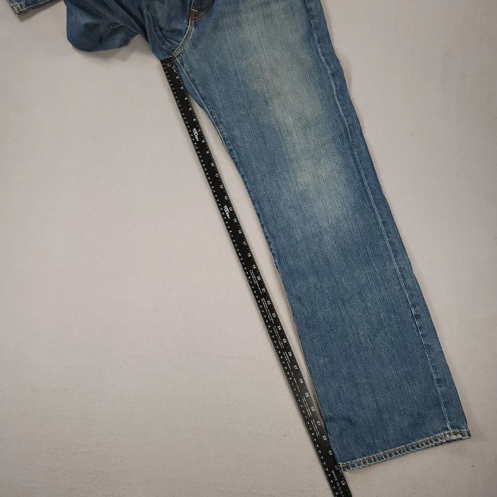 Lucky Brand Jeans Mens 34x34 Bootleg Y2K 100% Cotton Denim Bootcut - Picture 5 of 16